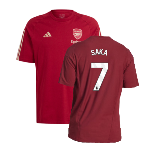 2023-2024 Arsenal Training Tee (Red) (Saka 7)