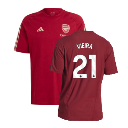 2023-2024 Arsenal Training Tee (Red) (Vieira 21)