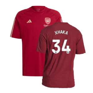 2023-2024 Arsenal Training Tee (Red) (Xhaka 34)