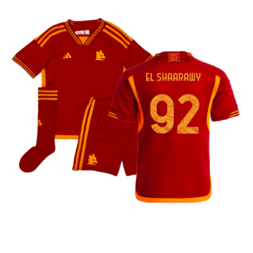 2023-2024 AS Roma Home Mini Kit (EL SHAARAWY 92)