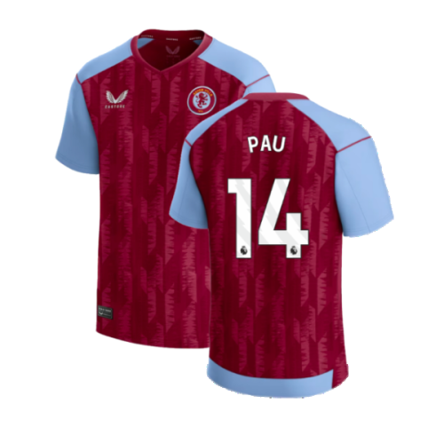 2023-2024 Aston Villa Home Shirt (Kids) (Pau 14)