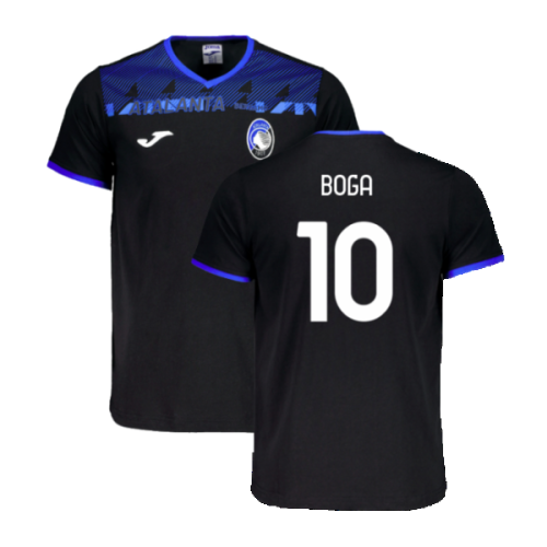 2023-2024 Atalanta Free Time T-Shirt (Black) (Boga 10)