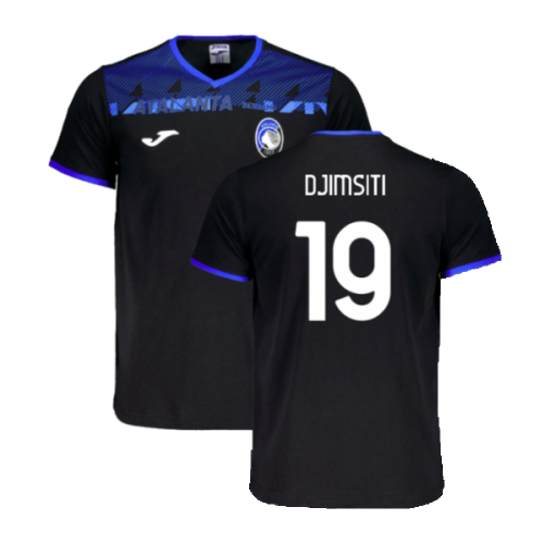 2023-2024 Atalanta Free Time T-Shirt (Black) (Djimsiti 19)