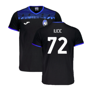 2023-2024 Atalanta Free Time T-Shirt (Black) (Ilicic 72)