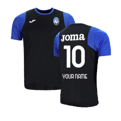 2023-2024 Atalanta Training Shirt (Black) (Your Name)