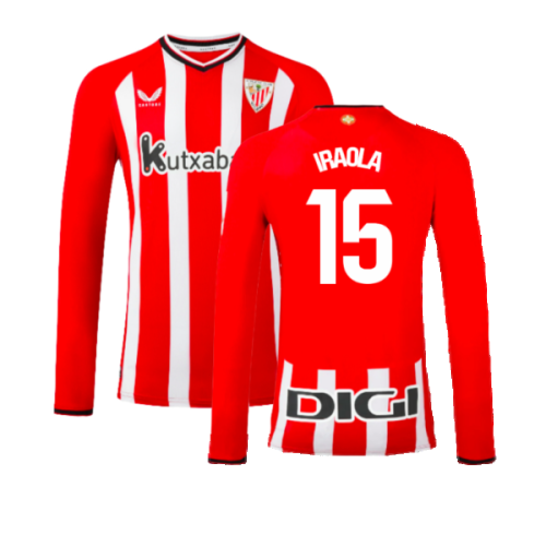 2023-2024 Athletic Bilbao Long Sleeve Home Shirt (Iraola 15)