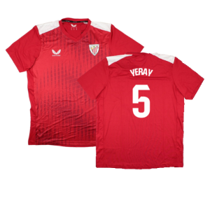 2023-2024 Athletic Bilbao Matchday Home T-Shirt (Red) (Yeray 5)