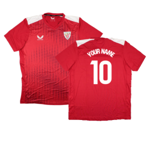 2023-2024 Athletic Bilbao Matchday Home T-Shirt (Red) (Your Name)