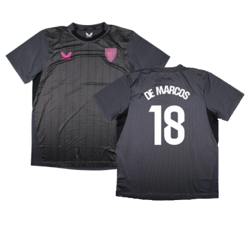 2023-2024 Athletic Bilbao Training Shirt (Ebony) (De Marcos 18)