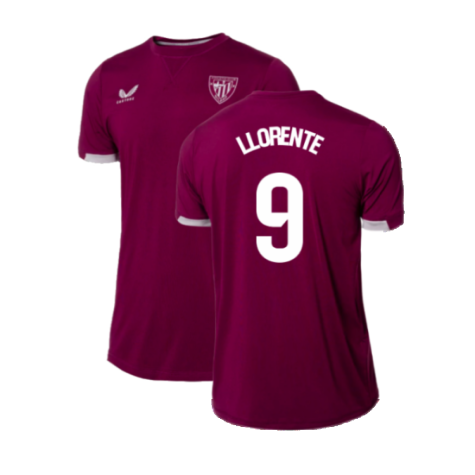 2023-2024 Athletic Bilbao Training Shirt (Magenta) (Llorente 9)