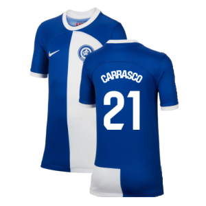 2023-2024 Atletico Madrid Away Shirt (Kids) (Carrasco 21) 2023-2024 Atletico Madrid Away Shirt (Kids) (Carrasco 21)