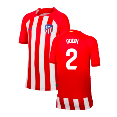 2023-2024 Atletico Madrid Home Shirt (Kids) (Godin 2)