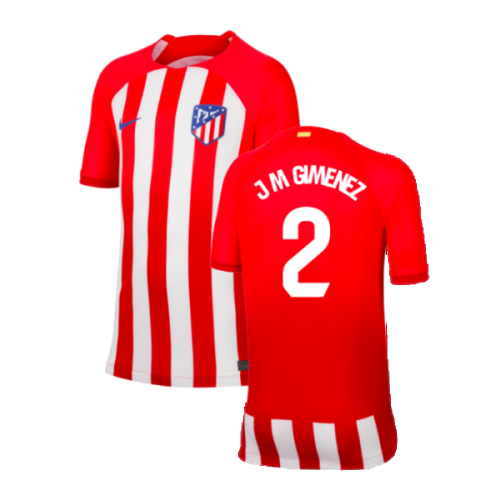 2023-2024 Atletico Madrid Home Shirt (Kids) (J M Gimenez 2)