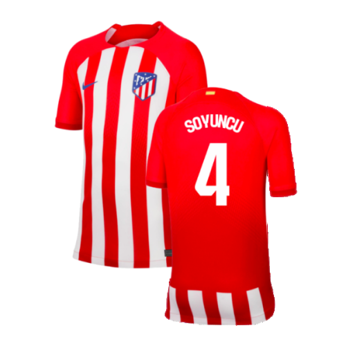 2023-2024 Atletico Madrid Home Shirt (Kids) (Soyuncu 4)