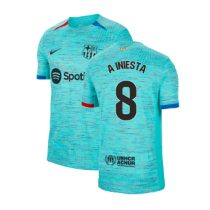 2023-2024 Barcelona Authentic Third Shirt (A Iniesta 8)