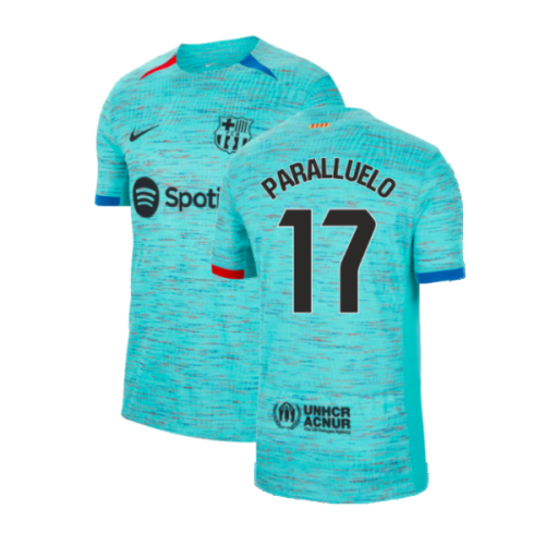 2023-2024 Barcelona Authentic Third Shirt (Paralluelo 17)