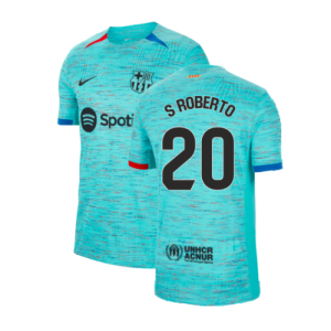 2023-2024 Barcelona Authentic Third Shirt (S Roberto 20)