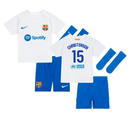 2023-2024 Barcelona Away Baby Kit (Christensen 15)