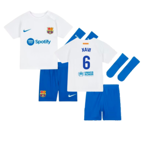 2023-2024 Barcelona Away Baby Kit (Xavi 6)