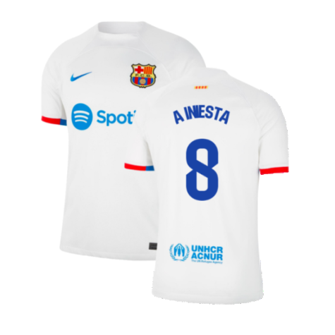 2023-2024 Barcelona Away Shirt (A Iniesta 8)