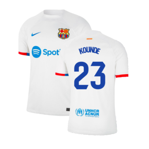 2023-2024 Barcelona Away Shirt (Kounde 23)