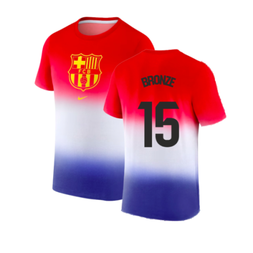 2023-2024 Barcelona Crest Tee (Blue) (Bronze 15)