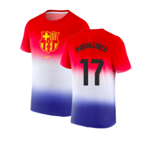 2023-2024 Barcelona Crest Tee (Blue) (Paralluelo 17)