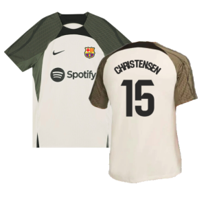 2023-2024 Barcelona Dri-Fit Strike Training Shirt (Grey) (Christensen 15)