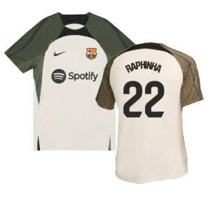 2023-2024 Barcelona Dri-Fit Strike Training Shirt (Grey) (Raphinha 22) 2023-2024 Barcelona Dri-Fit Strike Training Shirt (Grey) (Raphinha 22)