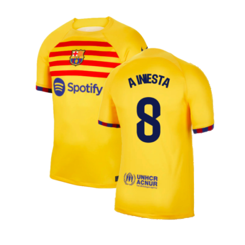 2023-2024 Barcelona Fourth Shirt (A Iniesta 8)