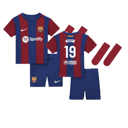 2023-2024 Barcelona Home Infant Baby Kit (Kessie 19)