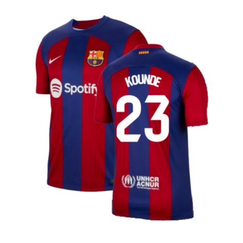 2023-2024 Barcelona Home Shirt (Kounde 23)