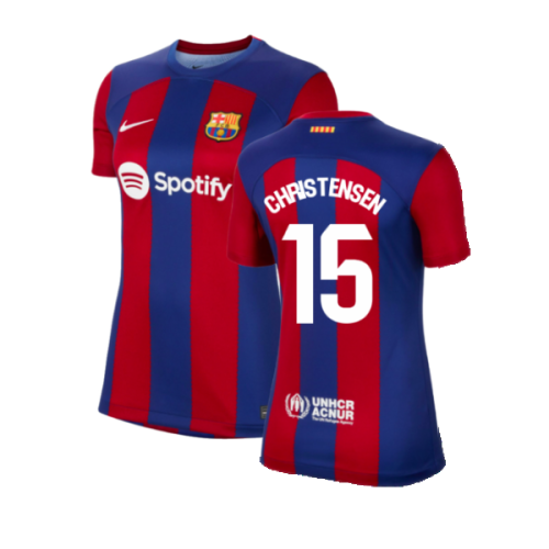 2023-2024 Barcelona Home Shirt (Ladies) (Christensen 15)