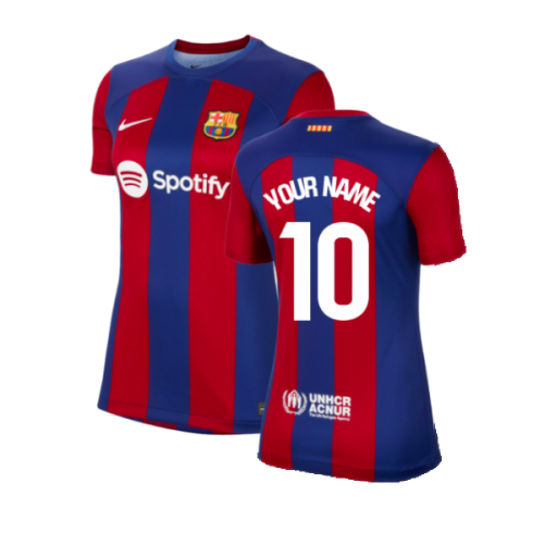 2023-2024 Barcelona Home Shirt (Ladies) (Your Name)