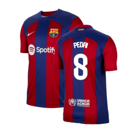 2023-2024 Barcelona Home Shirt (Pedri 8)