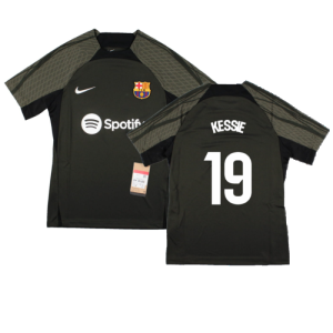 2023-2024 Barcelona Strike Dri-Fit Training Shirt (Sequoia) - Kids (Kessie 19)