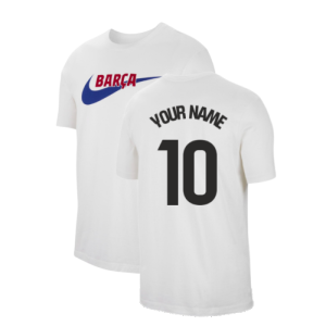 2023-2024 Barcelona Swoosh Club Tee (White)