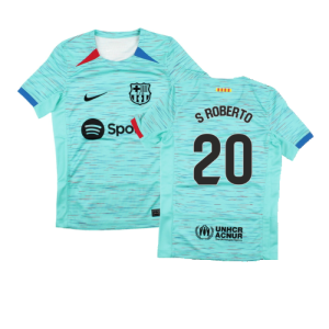 2023-2024 Barcelona Third Shirt (Kids) (S Roberto 20)