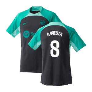 2023-2024 Barcelona Training Shirt (Thunder) (A Iniesta 8)