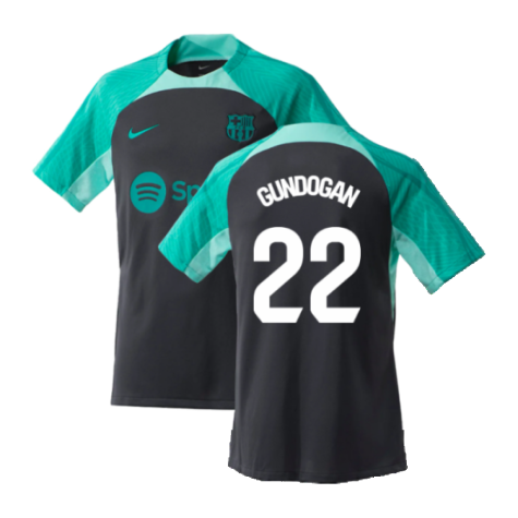 2023-2024 Barcelona Training Shirt (Thunder) (Gundogan 22)