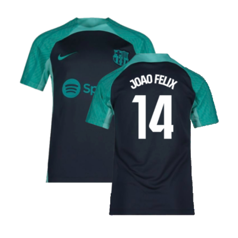 2023-2024 Barcelona Training Shirt (Thunder) - Kids (Joao Felix 14)