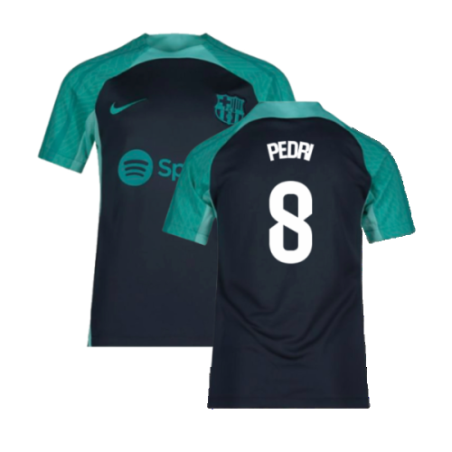 2023-2024 Barcelona Training Shirt (Thunder) - Kids (Pedri 8)