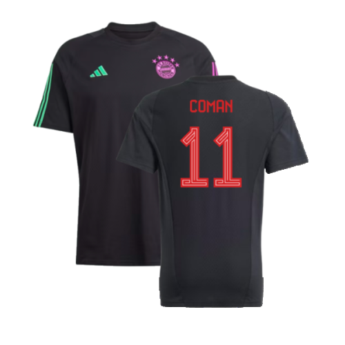 2023-2024 Bayern Munich Core Tee (Black) (Coman 11)