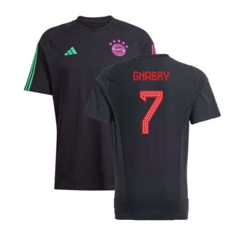 2023-2024 Bayern Munich Core Tee (Black) (Gnabry 7)