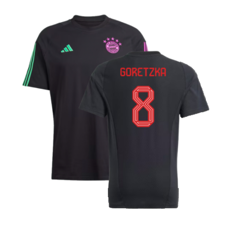 2023-2024 Bayern Munich Core Tee (Black) (Goretzka 8)