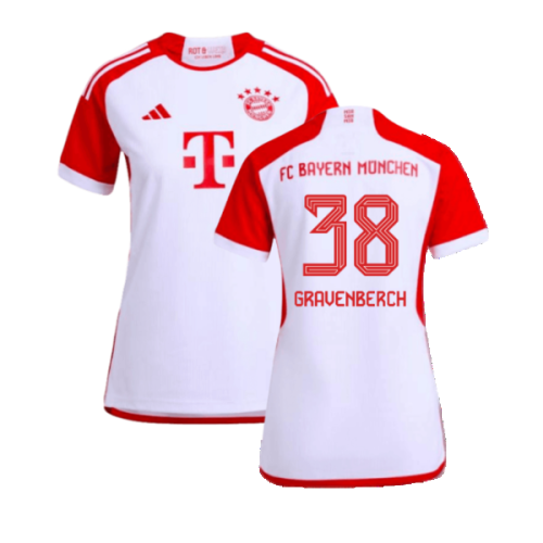 2023-2024 Bayern Munich Home Shirt (Ladies) (Gravenberch 38)