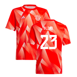 2023-2024 Bayern Munich Pre-Match Shirt (Red) - Kids (Blind 23)