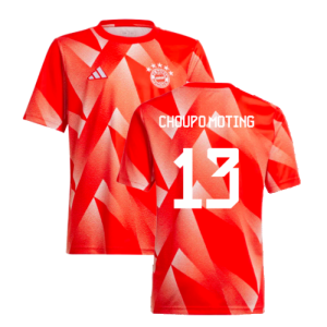 2023-2024 Bayern Munich Pre-Match Shirt (Red) - Kids (Choupo Moting 13)