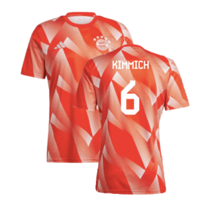 2023-2024 Bayern Munich Pre-Match Shirt (Red) (Kimmich 6)