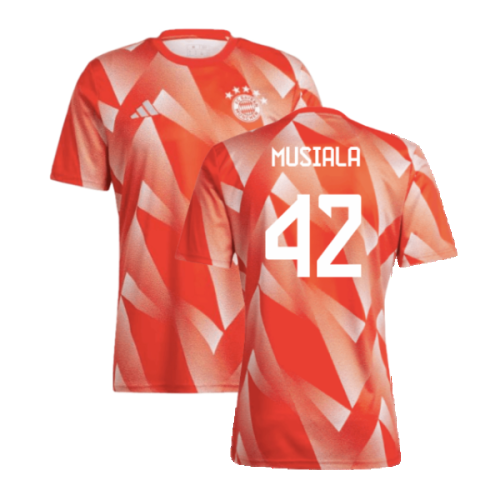 2023-2024 Bayern Munich Pre-Match Shirt (Red) (Musiala 42)